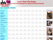 Tablet Screenshot of loveyourpetexpo.com